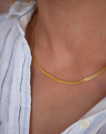 Enamel Copenhagen - Caroline Halskæde - Guldfarvet